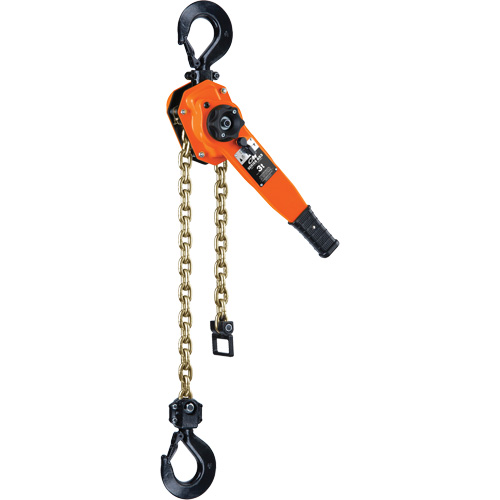 Series 653-A Ratchet Lever Hoist, 10' Lift, 6000 lbs. (3 tons) Capacity, Steel Chain Planification Entrepots Molloy