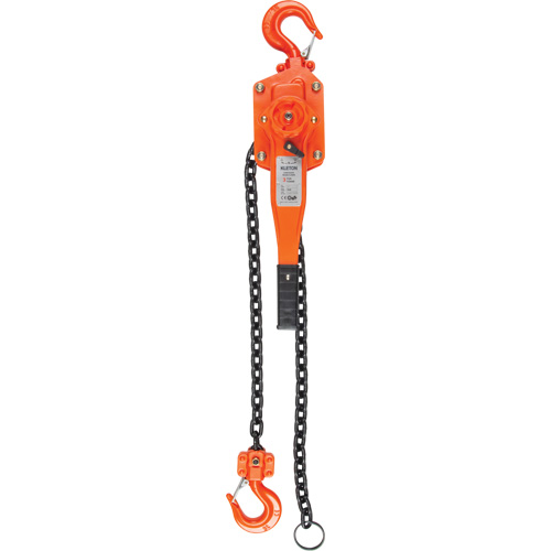Lever Hoist, 5' Lift, 12000 lbs. (6 tons) Capacity, Alloy Steel Chain Planification Entrepots Molloy