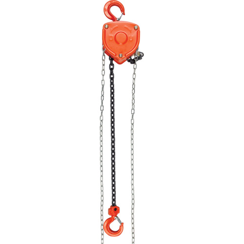 Chain Hoist, 10' Lift, 6000 lbs. (3 tons) Capacity, Alloy Steel Chain Planification Entrepots Molloy