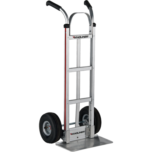 Knocked Down Hand Truck, Dual Handle, Aluminum, 48" Height, 500 lbs. Capacity Planification Entrepots Molloy