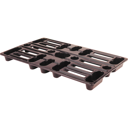Plastic Pallets, 4-Way Entry, 24" L x 15" W x 1-1/2" H Planification Entrepots Molloy