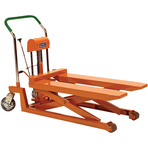 Dandy Lift Scissor Fork Lift Table, 37.1" L x 19.7" W, Steel, 1100 lbs. Capacity Planification Entrepots Molloy