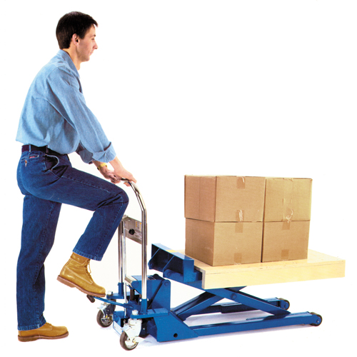 Table &eacute;l&eacute;vatrice surbaiss&eacute;e &agrave; ciseaux Dandy Lift, 37-1/10" lo x 19-7/10" la, Acier, Capacit&eacute; 1100 lb Planification Entrepots Molloy