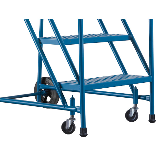 CSA-Certified Rolling Step Ladder, 4 Steps, 22" Step Width, 37" Platform Height, Steel Planification Entrepots Molloy