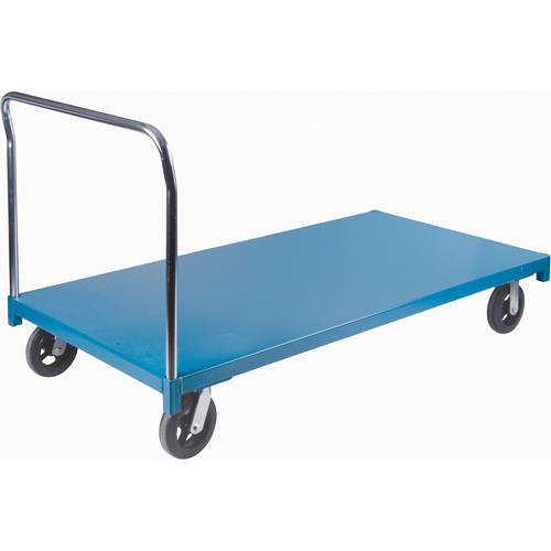 Chariot &agrave; plateforme robuste, 72" lo x 36" la x Capacit&eacute; 2000 lb, Roues en Caoutchouc Planification Entrepots Molloy