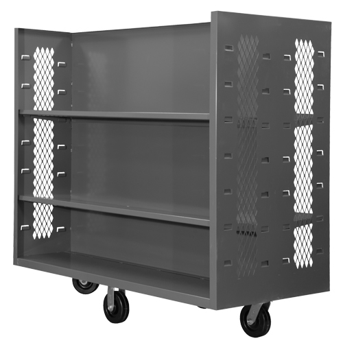 Wire Shelf Cart, Steel, 30" x 54" x 60", 1500 lbs. Capacity Planification Entrepots Molloy