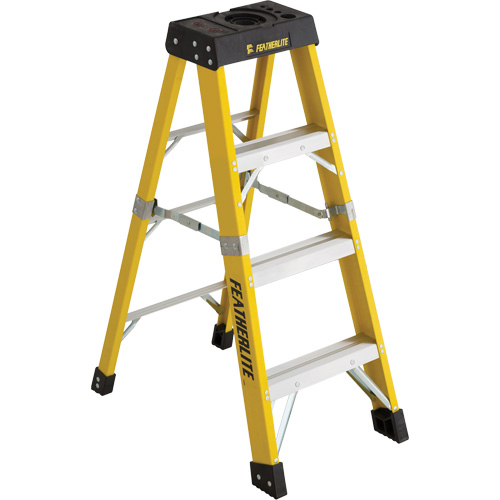Industrial Heavy-Duty Stepladders (6400 Series), 4', Fibreglass, 300 lbs. Capacity, Type 1A Planification Entrepots Molloy