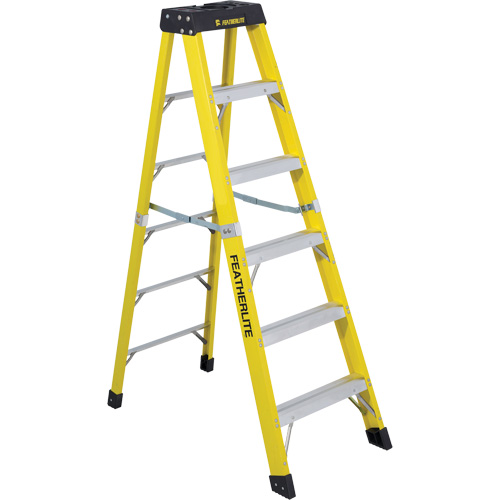 Industrial Heavy-Duty Stepladders (6400 Series), 6', Fibreglass, 300 lbs. Capacity, Type 1A Planification Entrepots Molloy