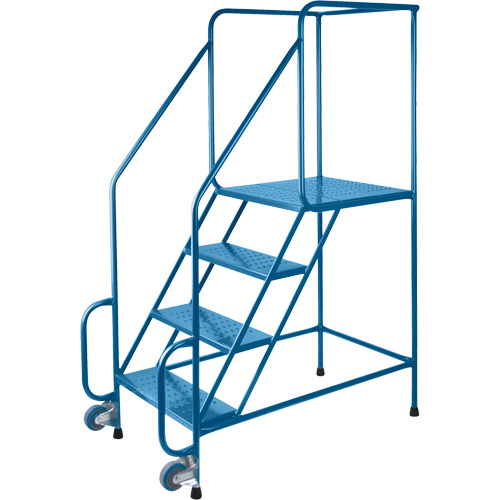 &eacute;chelles Tilt-N-Roll, Acier, 4 marches, Largeur 22", 24" p x 38" h marche pali&egrave;re Planification Entrepots Molloy