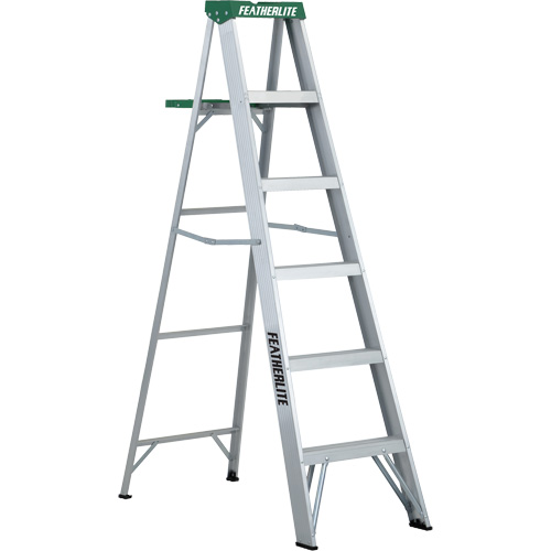 Commercial Duty Stepladders (2400 Series), 7', Aluminum, 225 lbs. Capacity, Type 2 Planification Entrepots Molloy