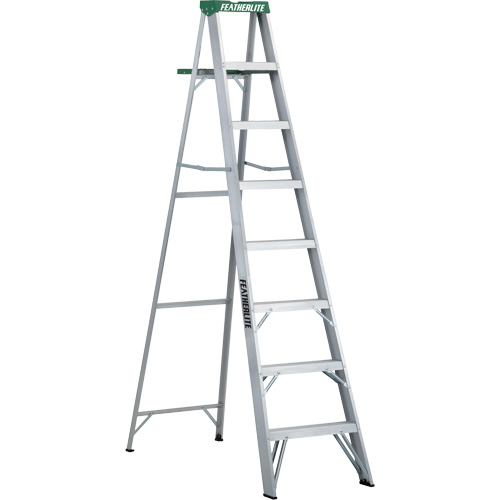Commercial Duty Stepladders (2400 Series), 8', Aluminum, 225 lbs. Capacity, Type 2 Planification Entrepots Molloy