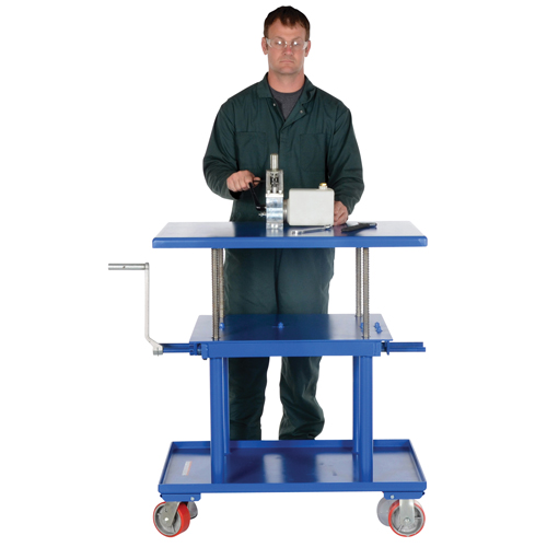 Hydraulic Lift Table, 24" L x 36" W, Steel, 2000 lbs. Capacity Planification Entrepots Molloy