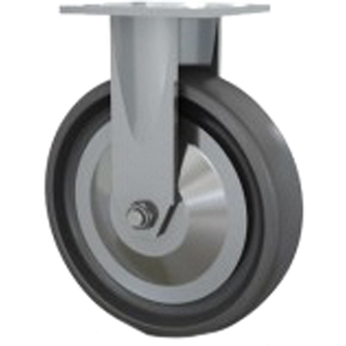 Roulette robuste, Fixe, 8" (203,2 mm), Elastom&egrave;re dur, 1000 lb (453,6 kg) Planification Entrepots Molloy