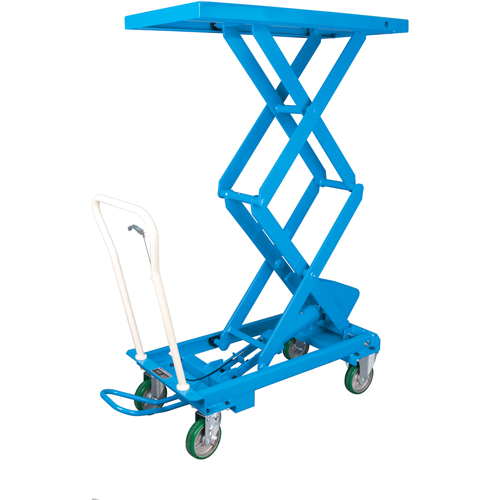 Scissor Lift Tables, 20-1/2" L x 39-3/4" W, Steel, 660 lbs. Capacity Planification Entrepots Molloy