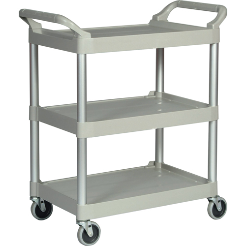 Chariot utilitaire &agrave; usage l&eacute;ger, 3 tiers, 19" x 38" x 34", Capacit&eacute; 200 lb Planification Entrepots Molloy