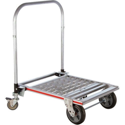 Four Wheel Folding Platform Truck, Aluminum, 750 lbs., 31" L x 23-1/4" W, 39" High Planification Entrepots Molloy
