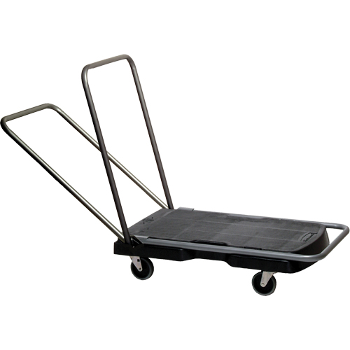 Chariots Triple, 32-1/2" lo x 20-1/2" la, 500 lb cap, Roues Caoutchouc Planification Entrepots Molloy