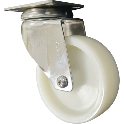 Caster, Swivel, 4" (101.6 mm), Nylon, 200 lbs. (91 kg.) Planification Entrepots Molloy