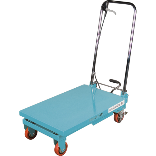 Heavy-Duty Hydraulic Scissor Lift Table, 27-1/2" L x 17-3/4" W, Steel, 330 lbs. Capacity Planification Entrepots Molloy