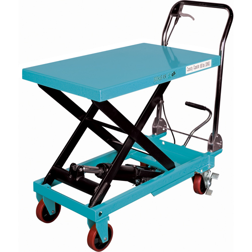 Heavy-Duty Hydraulic Scissor Lift Table, 32" L x 19-3/4" W, Steel, 1100 lbs. Capacity Planification Entrepots Molloy