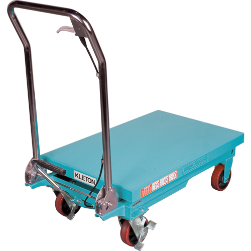 Heavy-Duty Hydraulic Scissor Lift Table, 32" L x 19-3/4" W, Steel, 660 lbs. Capacity Planification Entrepots Molloy