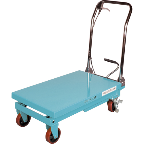 Heavy-Duty Hydraulic Scissor Lift Table, 32" L x 19-3/4" W, Steel, 660 lbs. Capacity Planification Entrepots Molloy