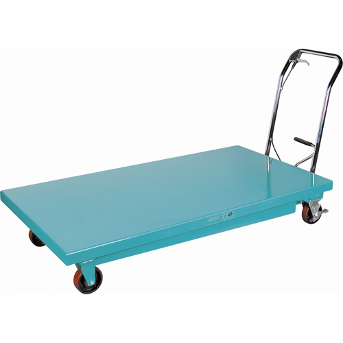 Heavy-Duty Hydraulic Scissor Lift Table, 63" L x 31-7/8" W, Steel, 1100 lbs. Capacity Planification Entrepots Molloy