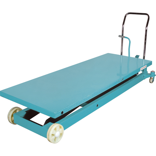 Heavy-Duty Hydraulic Scissor Lift Table, 80-1/8" L x 29-1/2" W, Steel, 2200 lbs. Capacity Planification Entrepots Molloy