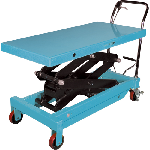Heavy-Duty Hydraulic Scissor Lift Table, 48" L x 24" W, Steel, 1545 lbs. Capacity Planification Entrepots Molloy