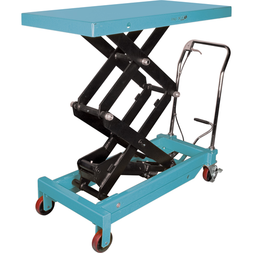 Heavy-Duty Hydraulic Scissor Lift Table, 48" L x 24" W, Steel, 1545 lbs. Capacity Planification Entrepots Molloy