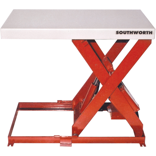 Scissor Lift Table, Steel, 36" L x 20" W, 550 lbs. Capacity Planification Entrepots Molloy