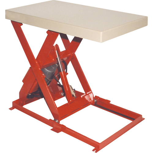 Table &eacute;l&eacute;vatrice &agrave; ciseaux, Acier, 36" lo x 20" la, Capacit&eacute; 1100 lb Planification Entrepots Molloy