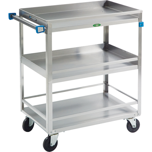 Guard Rail Carts, 3 Tiers, 19" W x 34-3/4" H x 31" D, 500 lbs. Capacity Planification Entrepots Molloy