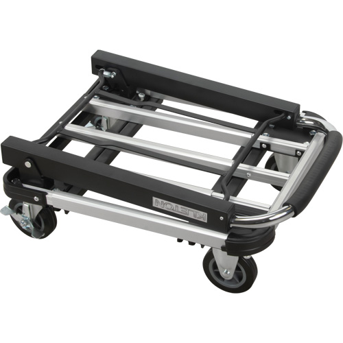 Chariots &agrave; plateforme pliants, Aluminium, 300 lb, 28" lo x 16" la, Hauteur 32" Planification Entrepots Molloy