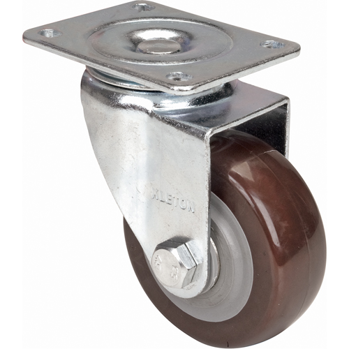 Caster, Swivel, 4" (101.6 mm), Polyurethane, 440 lbs. (199.58 kg.) Planification Entrepots Molloy