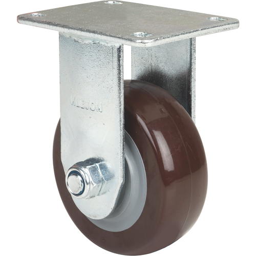 Caster, Rigid, 4" (101.6 mm), Polyurethane, 440 lbs. (199.58 kg.) Planification Entrepots Molloy
