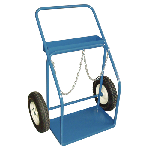 Chariots pour bouteilles de gaz, Roues Pneumatique, Base de 25" la x 13" lo, 400 lb Planification Entrepots Molloy