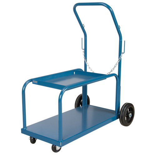 Mini-MIG Welding Cart, Rubber Wheels, 18" W x 36" L Base, 1000 lbs. Planification Entrepots Molloy