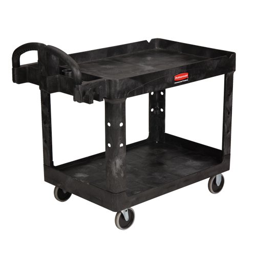 Heavy Duty Utility Cart - 4520-88, 2 Tiers, 25-1/4" x 39" x 44", 500 lbs. Capacity Planification Entrepots Molloy