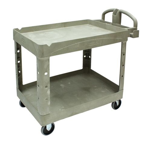 Heavy Duty Utility Cart - 4520-88, 2 Tiers, 25-1/4" x 39" x 44", 500 lbs. Capacity Planification Entrepots Molloy