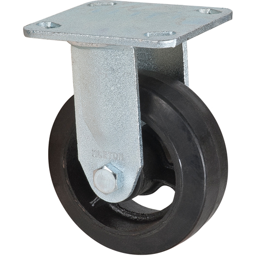 Mold-on Caster, Rigid, 5" (127 mm), Rubber, 440 lbs. (199 kg.) Planification Entrepots Molloy