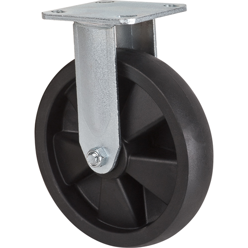 Roulettes haute temp&eacute;rature, Fixe, 8" (203,2 mm), Nylon, 1000 lb (453 kg) Planification Entrepots Molloy