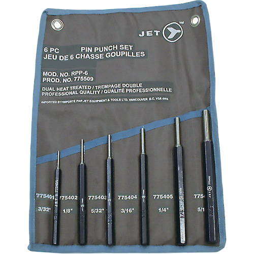 PP-6S Pin Punch Set, 6 Pieces Planification Entrepots Molloy