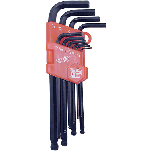 JBHK-10 Long Arm Hex Key Set, 10 Pcs., Imperial Planification Entrepots Molloy