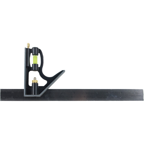 Combination Square, 12" L, Stainless Steel, Plain Planification Entrepots Molloy