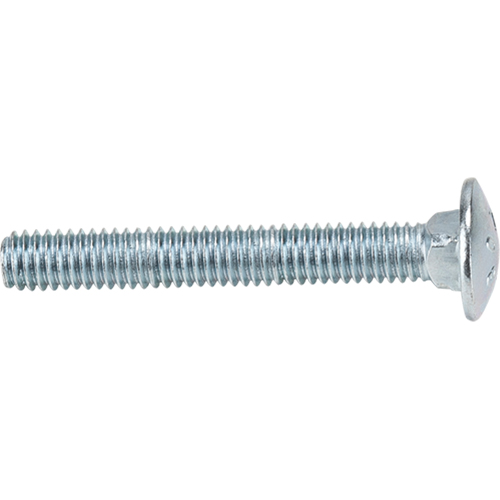 Carriage Bolt, Standard, 5/16" x 3" L, Zinc Cr+3, Coarse Planification Entrepots Molloy