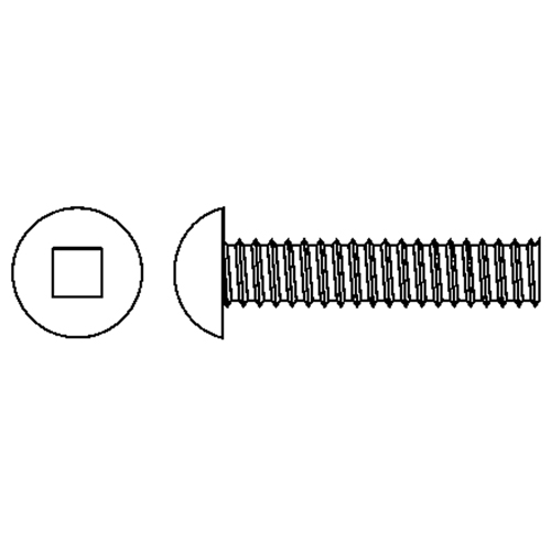 Vis m&eacute;caniques &agrave; t&ecirc;te ronde, #10-24 x 1-3/4" lo, Zingu&eacute; Planification Entrepots Molloy