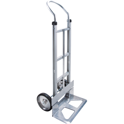 Diable d&eacute;mont&eacute;, Prise Continu, Aluminium, Hauteur de 49-5/8", Capacit&eacute; 500 lb Planification Entrepots Molloy