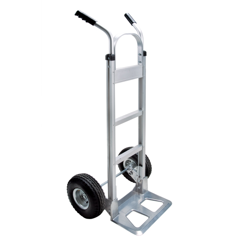 Knocked Down Hand Truck, Dual Handle, Aluminum, 50-5/8" Height, 500 lbs. Capacity Planification Entrepots Molloy