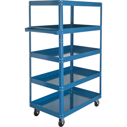 Shelf Carts , 5 Tiers, 18" W x 61" H x 30" D, 900 lbs. Capacity Planification Entrepots Molloy